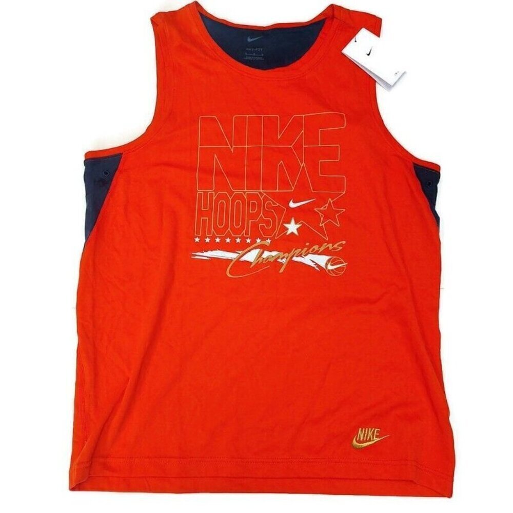Nike Dri-Fit Primary Hoops Tank Top T Shirt Mens Size M Hoops Champion Red
